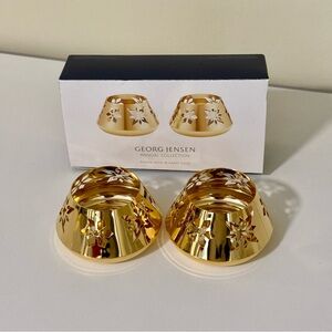 Georg Jensen Gold Candle Holders